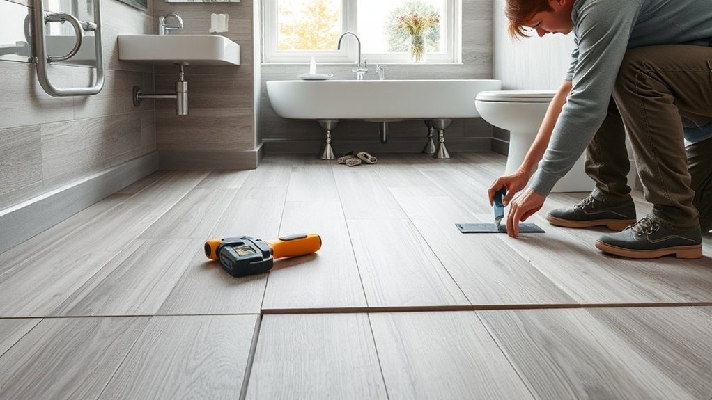 Bathroom Flooring Installation in Chessington