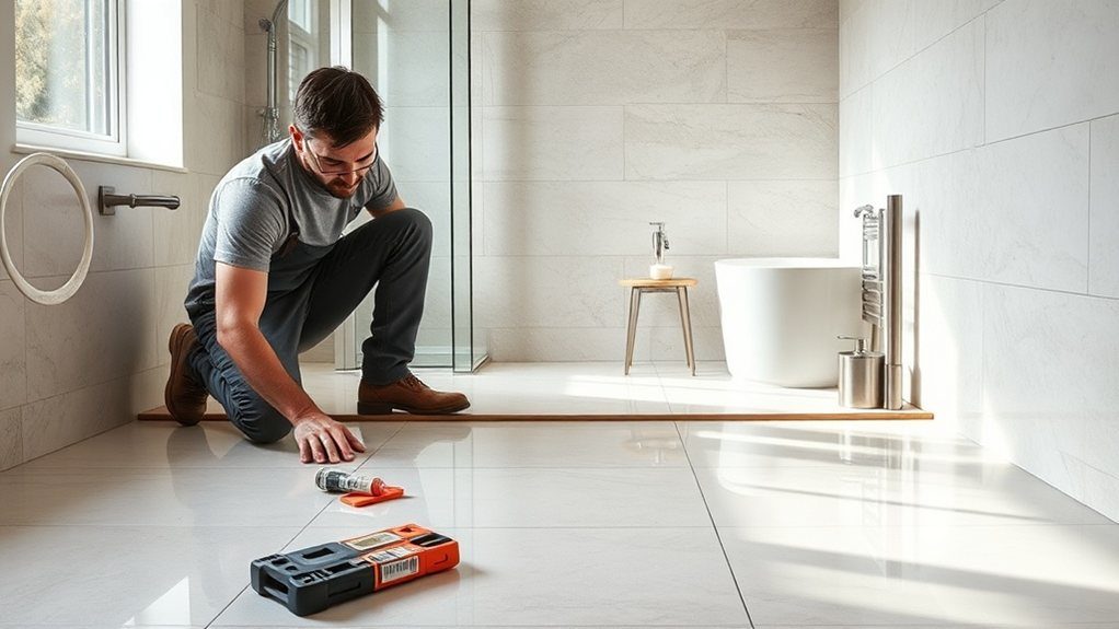 Professional Bathroom Tiling in Chessington